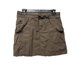 Juniors Brown Casual Cargo Mini Skirt - Size 7